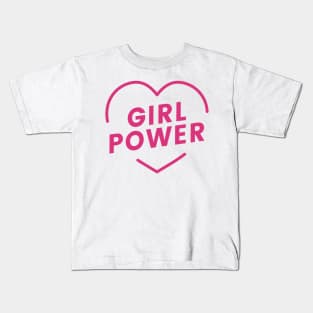 girl power movement - feminist struggle - hand struggle - super girl struggle Kids T-Shirt